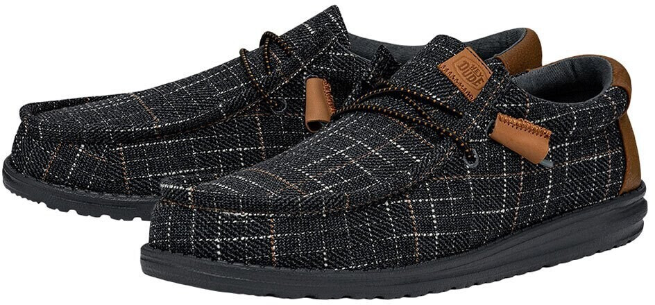 Dude Wally Plaid Shoes blue