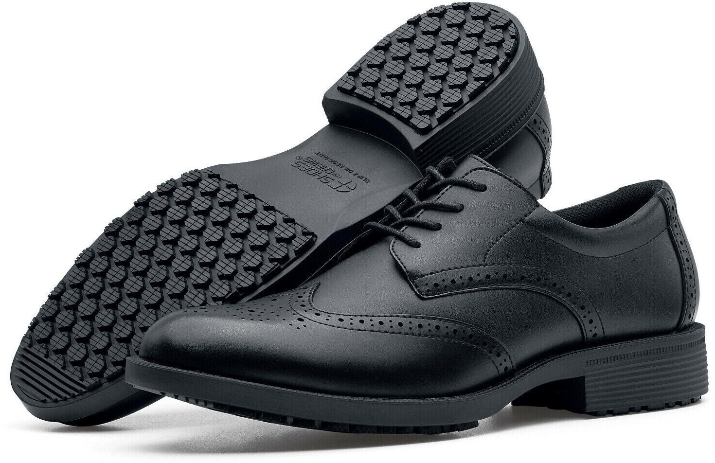 Shoes for Crews Executive Wingtip IV work shoes black