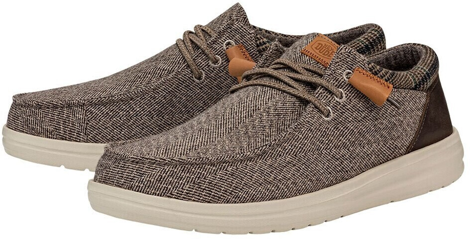 Dude Wally Grip Wool Shoes brown