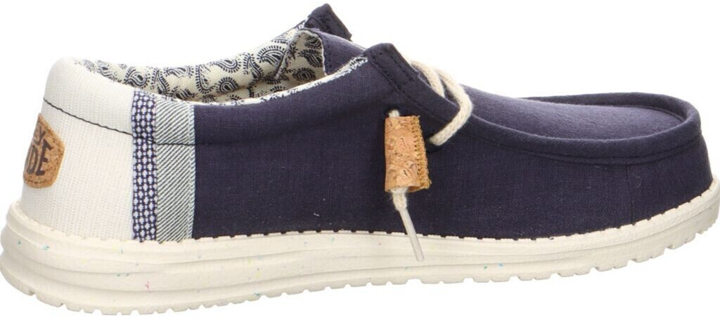 Dude Wally Break Stitch Men's Sneaker Textile blue