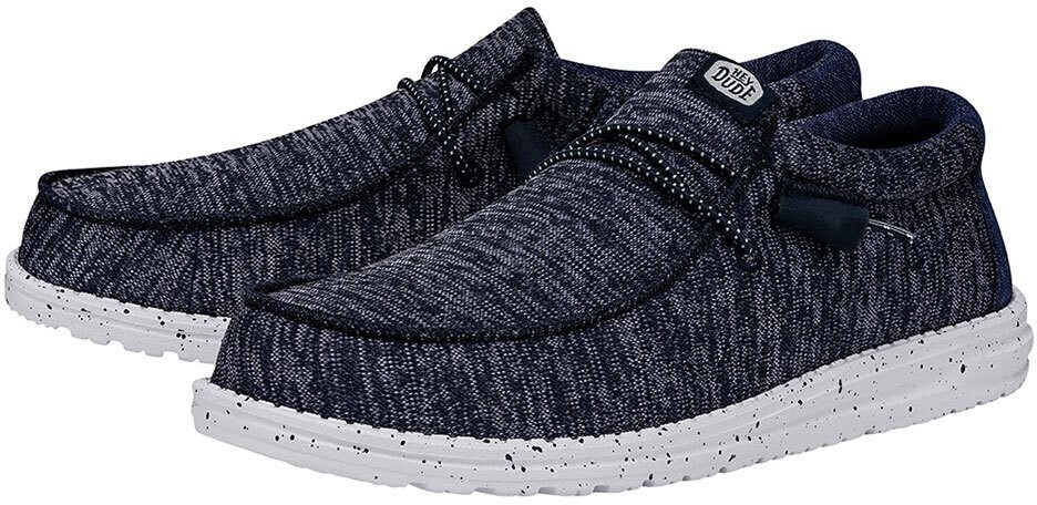Dude Wally Sport Knit Shoes blue