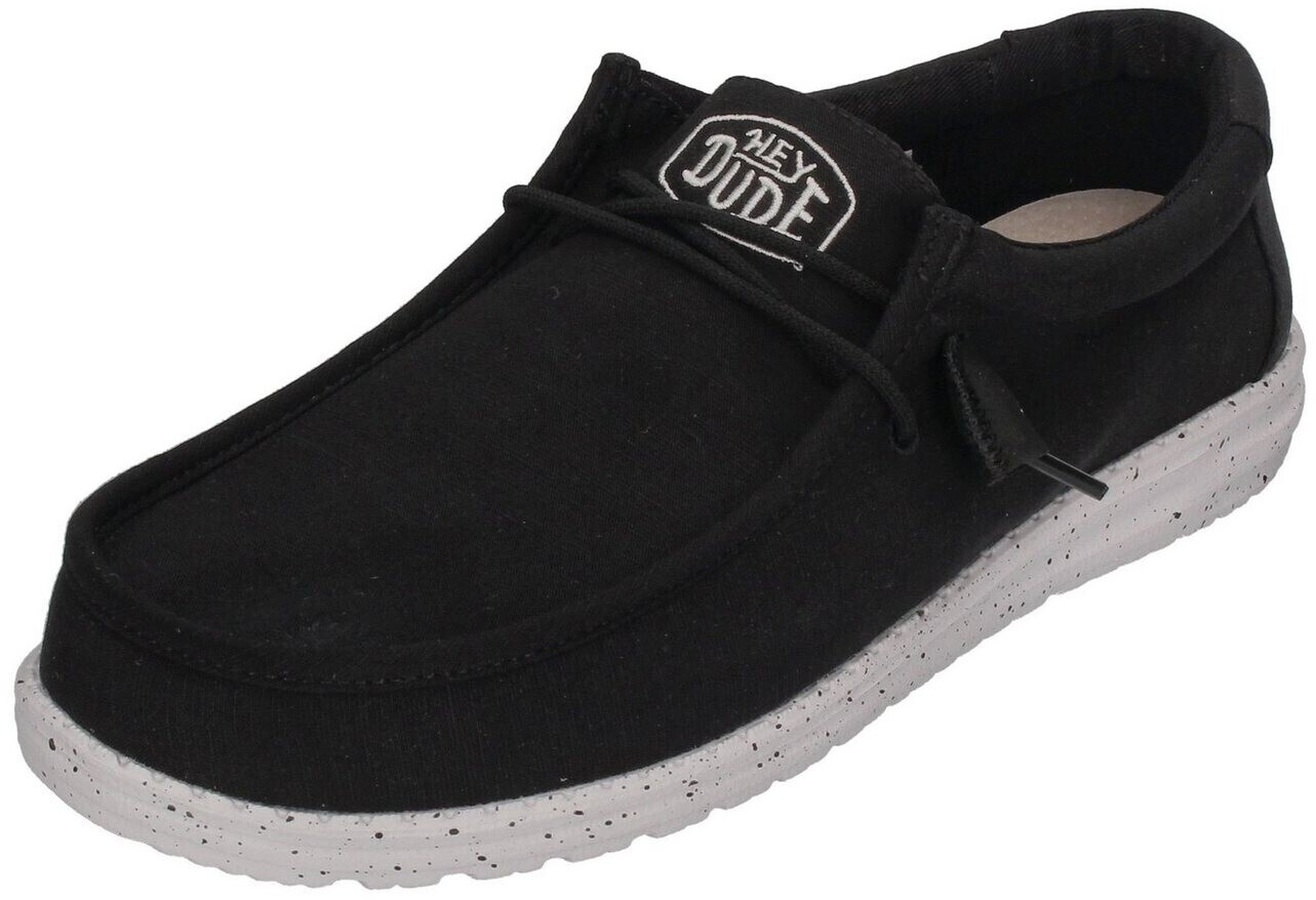 Dude Hey Dude Wally Slub Half Shoes 40009-001 black