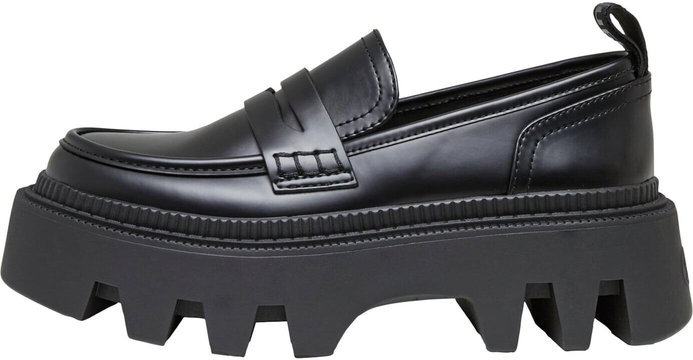 Buffalo Flora Loafer Vegan half shoes black 1622355