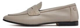 Tommy Hilfiger Slipper Essential Leather Loafer grey