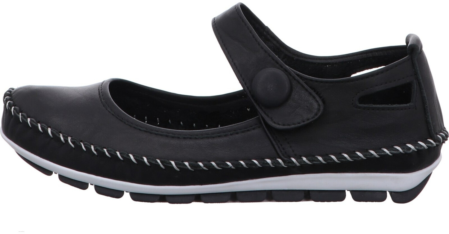 Gemini Ballerina Slipper Moccasin Leather black