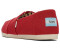 Toms Alpargata made of recycled cotton flat slipper red