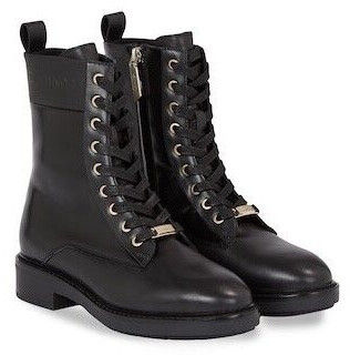 Calvin Klein Lace-up Rubber Sole Combat Lg Wl HW0HW01715 black