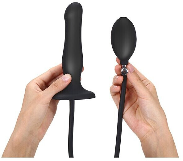 Strap-on-me Inflatable Dildo Black