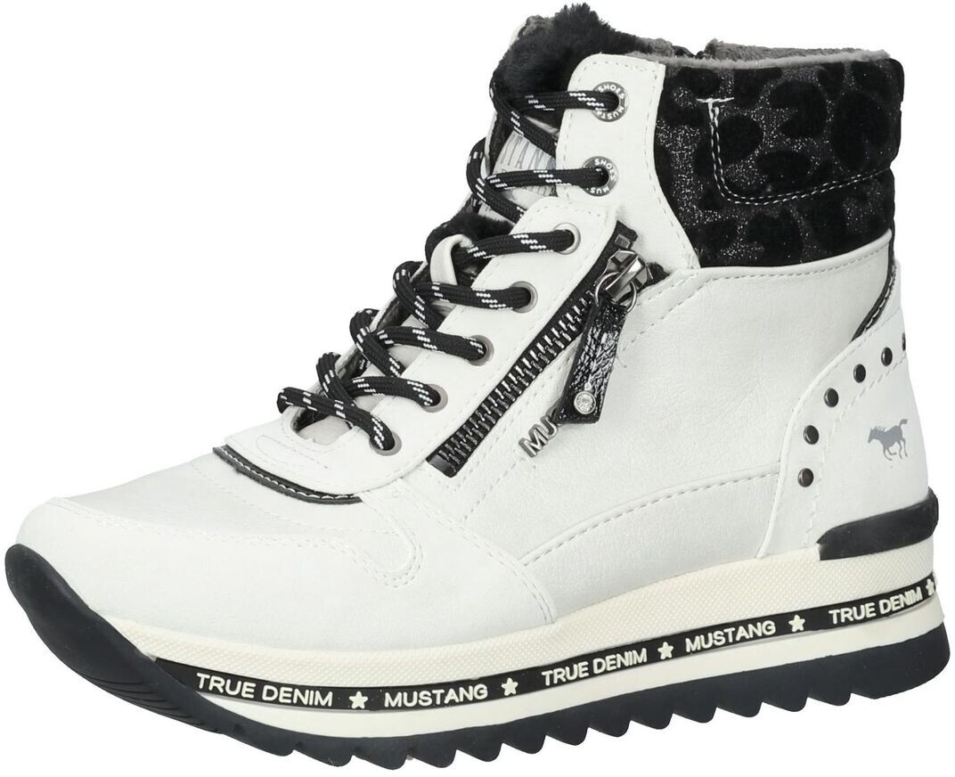 MUSTANG Lace-up plateau 1364-503 white
