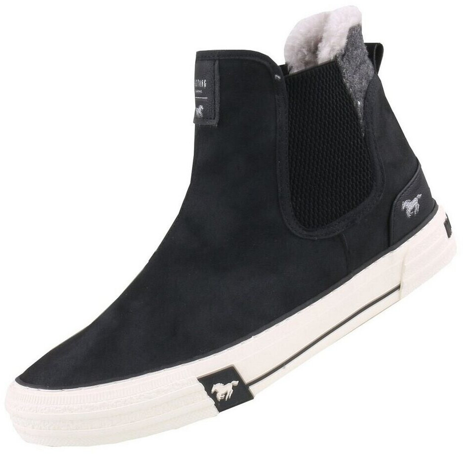 MUSTANG Chelseaboots with stretch inserts on both sides black