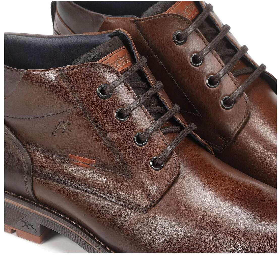 Chaussures Fluchos F1340 Habana Camel + Semelles Terry | Cuir Souple, Confort Réinventé, Style Tendance - Modèle Lacet