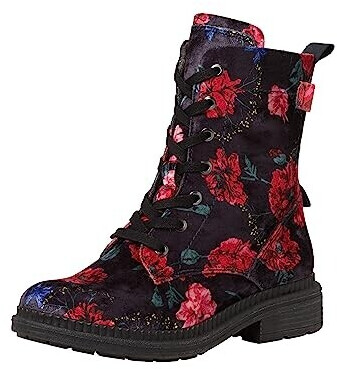 Jana Shoes Lace-up with zipper flat width H extra width multicolor