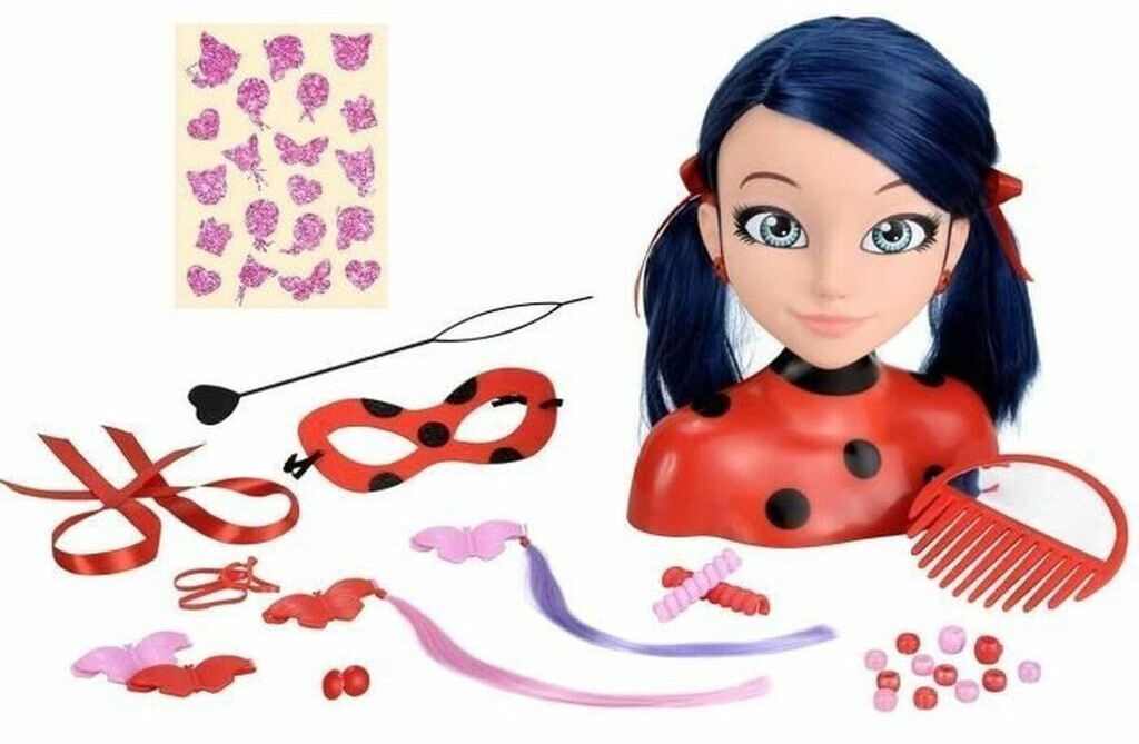 Playmates Miraculous Ladybug tête à coiffer Deluxe