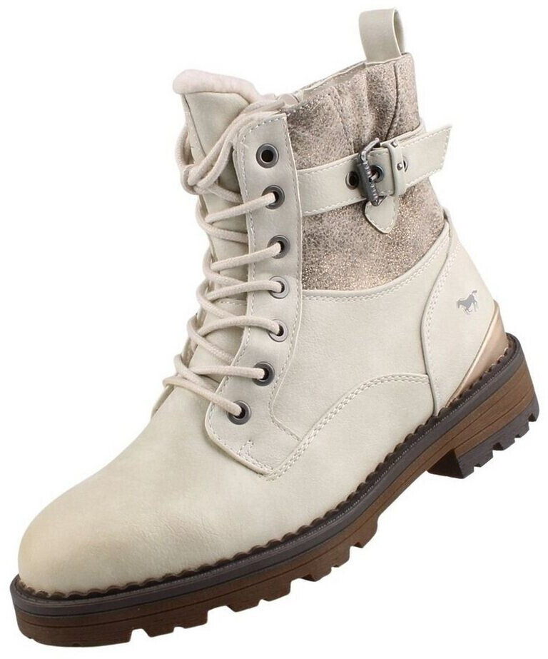 MUSTANG with pull tab and decorative buckle white