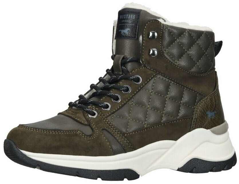 MUSTANG Faux Leather Textile Lace-up