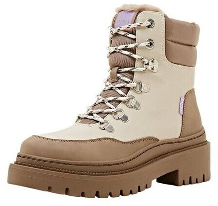 Esprit Lace-up block heel lined beige
