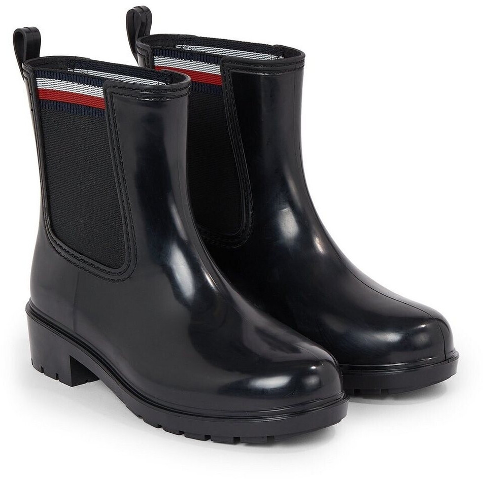 Tommy Hilfiger CORPORATE ELASTIC RAINBOOT Chelseaboots black