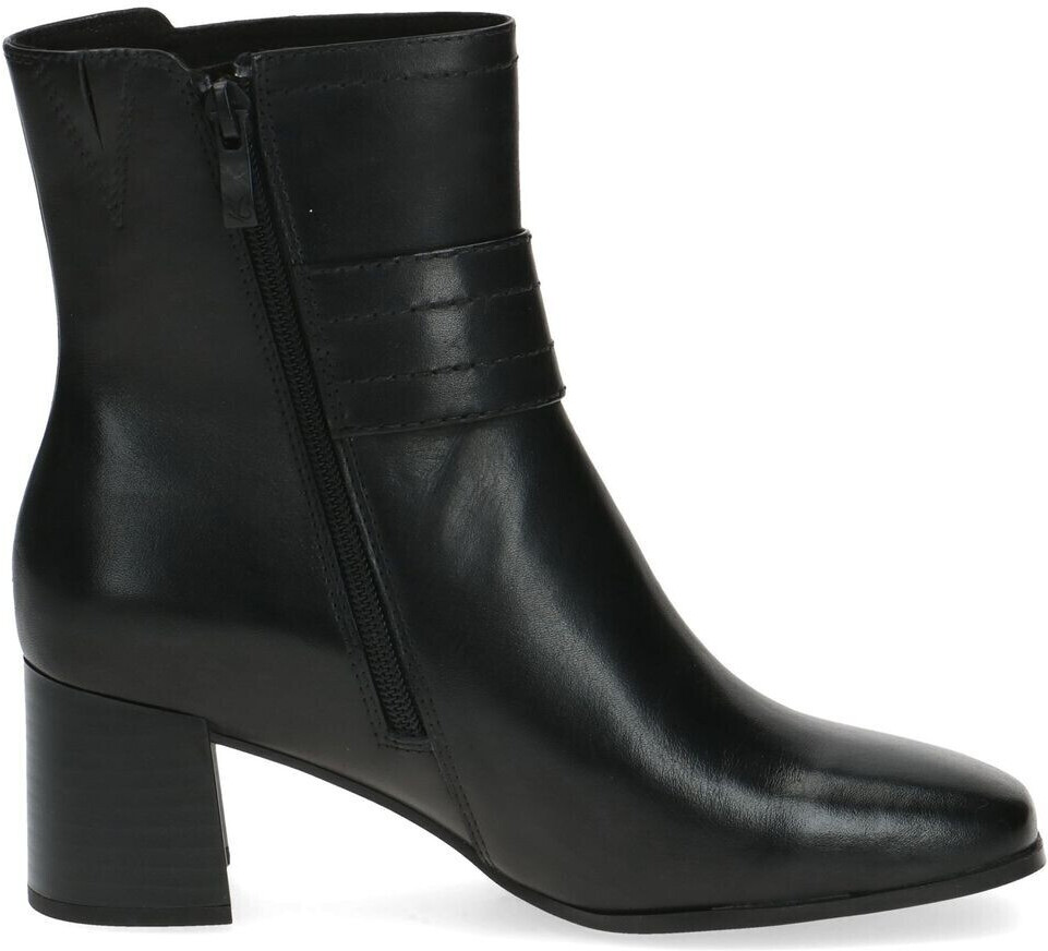 Caprice square toe elegant block heel buckle 9-25315-41 black