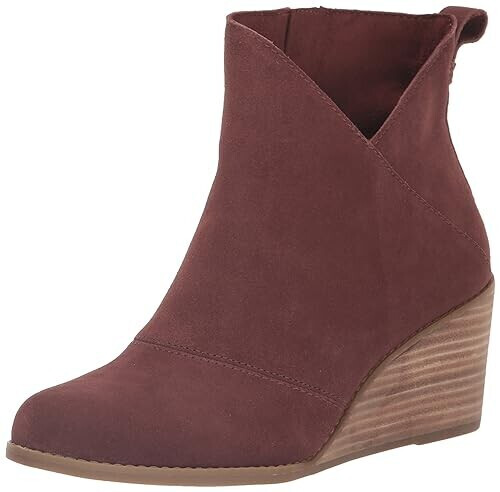 TOMS Shoes Women's Sutton Bootie Chesnut Suede