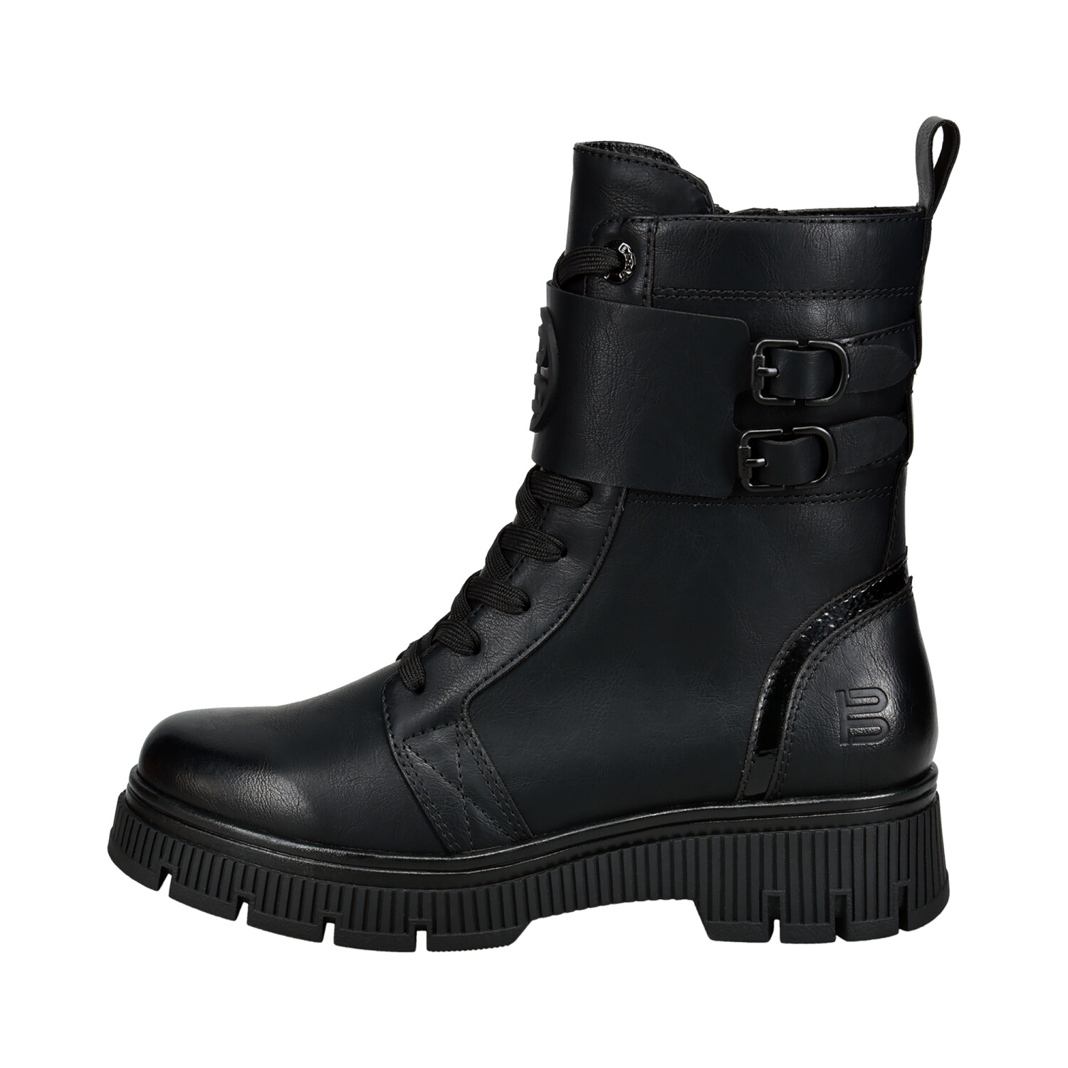 Bagatt Lace-up with gaiters and buckle closures black