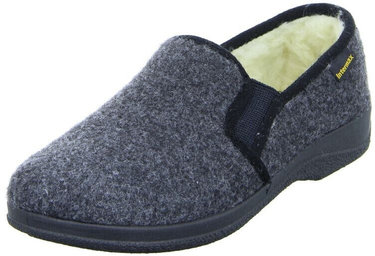 Intermax Felt Slipper lined with wool anthracite