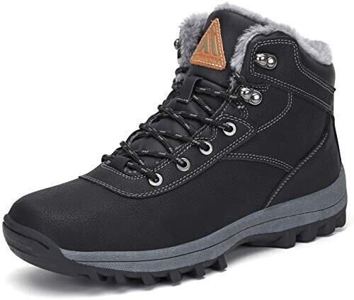 Mishansha Winter shoes warm lined winter waterproof black