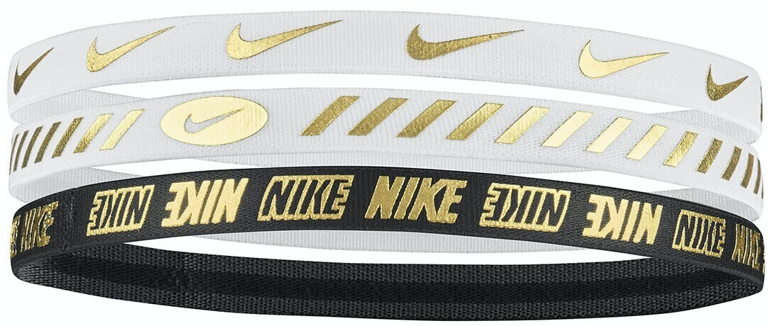 White and gold nike headband outlet