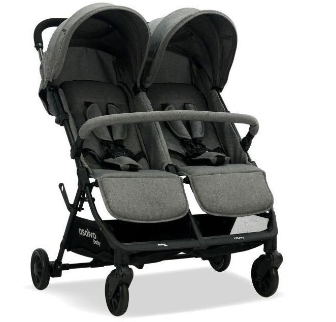 Asalvo Poussette Double Henry Gris