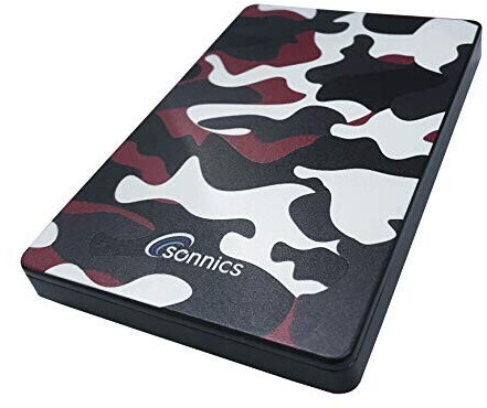 Sonnics 2.5 USB 3.0-C 500GB Red Camo
