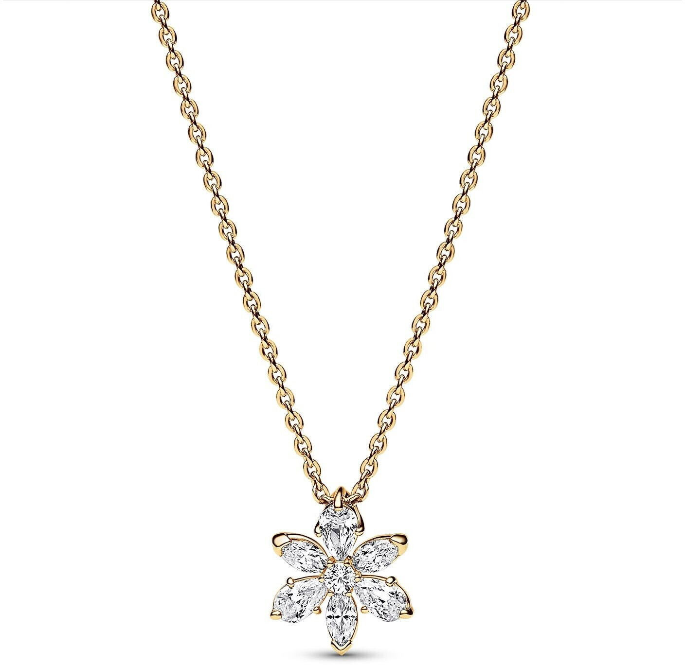 Pandora Sparkling herbarium necklace (362387C01) gold