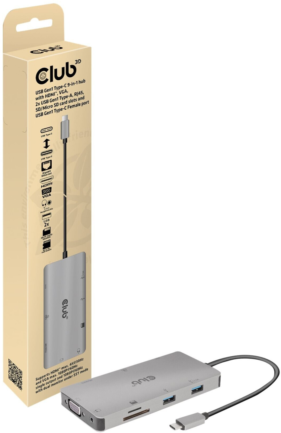 Club3D 9-in-1 USB-C Dock CSV-1594