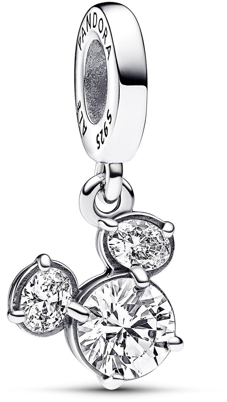 Pandora Disney Mickey Mouse Sparkling Head Silhouette Dangle Charm (793031C01)