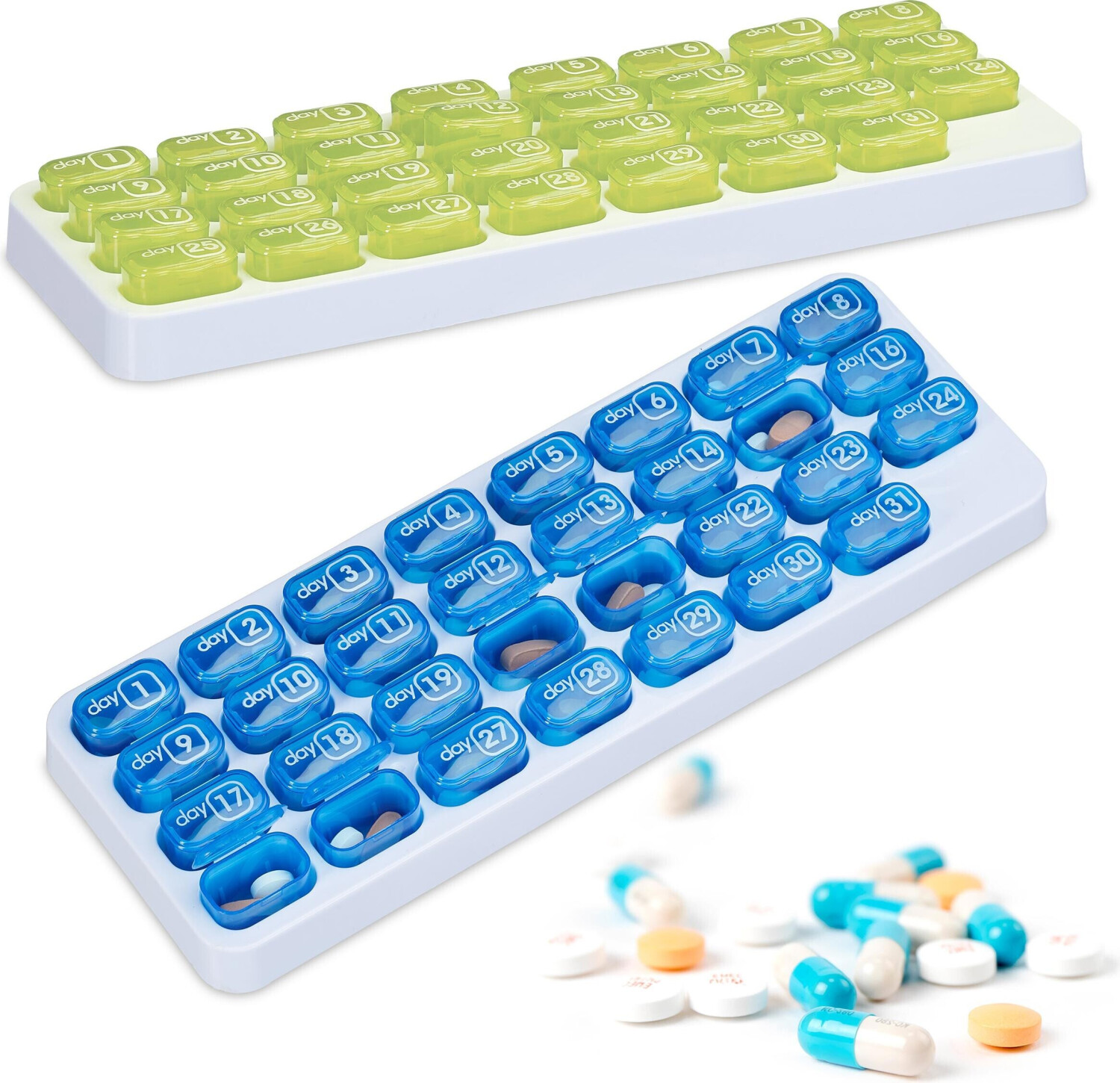 Relaxdays Pill box 31 days (2 pcs.)