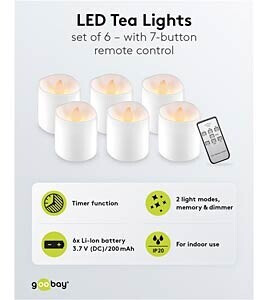 Goobay LED-Teelichter 6er-Set (64603) ab 19,99 € | Preisvergleich bei