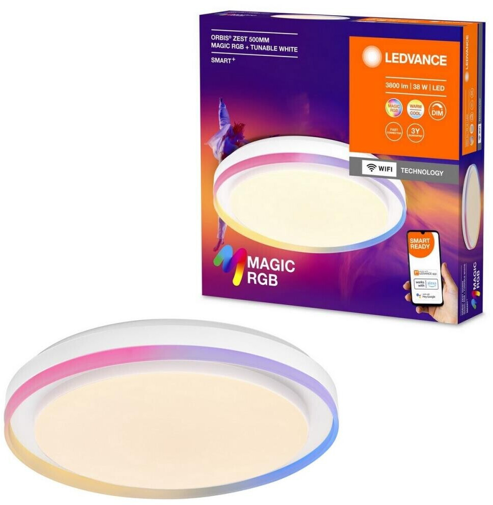 LEDVANCE Smart+ Orbis Zest WiFi LED Ceiling Light White 32W 3400lm