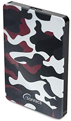 Sonnics 2.5 USB 3.0 1TB Red Camo
