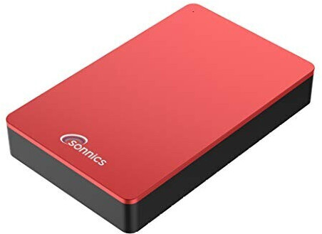 Sonnics 3.5 USB 3.0 1TB Red