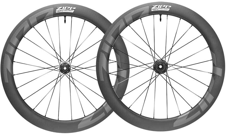 Zipp 404 Firecrest Cl Disc Tubeless Road Wheel Set silver 12 x 100 / 12 x 142 mm / Shimano/Sram HG