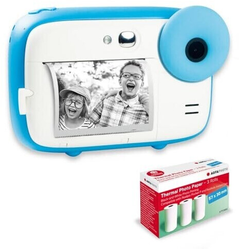 AgfaPhoto Realikids Instant Cam bleu + rouleaux de papier