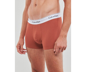 Calvin Klein Underwear Modern Cotton 3 Pack Trunk Phantom/Cinnabar/Rabbit  Men's