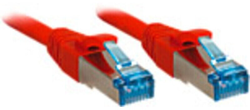 Photos - Ethernet Cable Lindy CAT 6A Patchcable S/FTP 0,3m Red 
