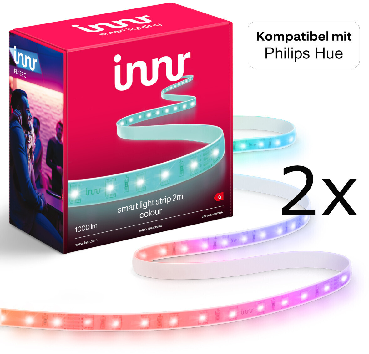 innr Zigbee LED Strip 2m Color (FL 122 C) ab 37,99 €