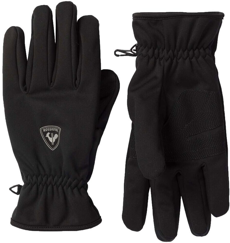 Photos - Ski Wear Rossignol Xc Softshell Gloves  black (RLMMG20)