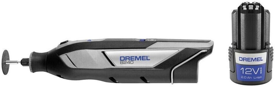 Dremel 8240-5 F0138240JA Outil multifonction sans fil + batterie, +  chargeur, + accessoires 12 V 2.0 Ah - Cdiscount Bricolage