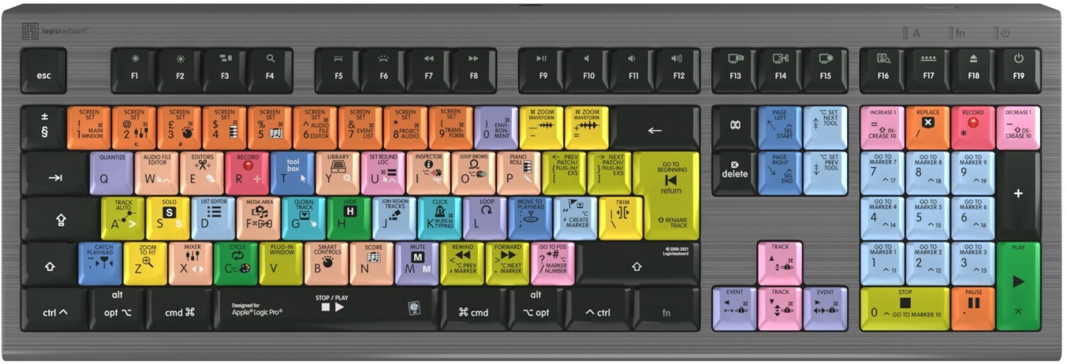 LogicKeyboard Astra 2 Logic Pro X2 Mac UK