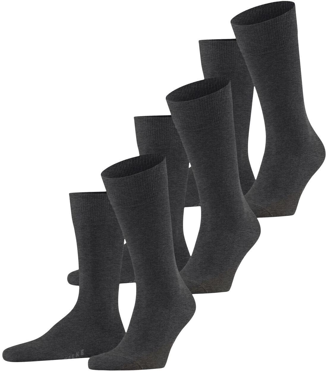 Falke Family 3-Pack Men Socks (13097) anthracite melange