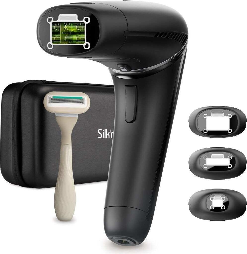 Silk'n 7 - Épilateur lumière pulsée à tête rotative noir