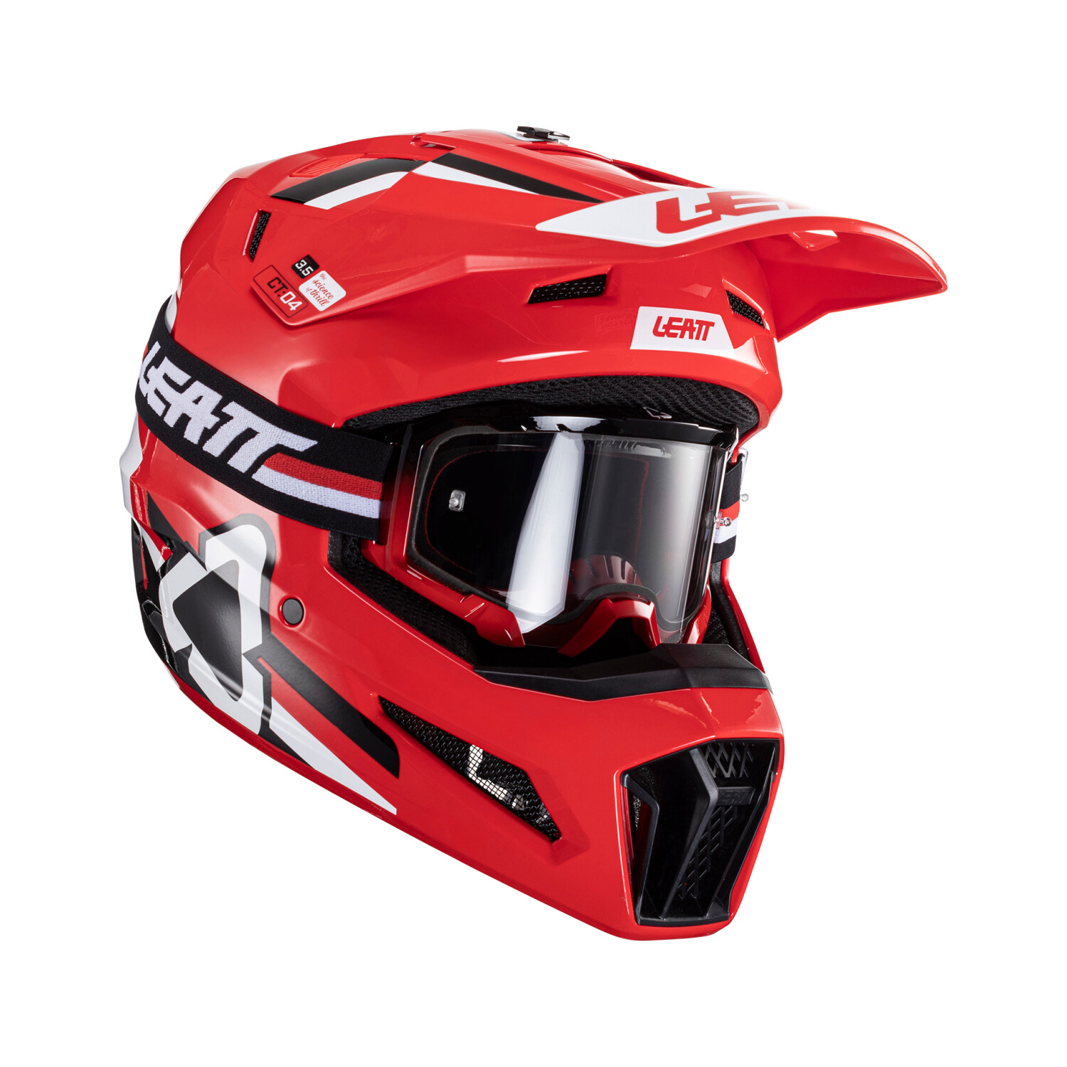 Casco de motocross Leatt 8.5 Composite rojo