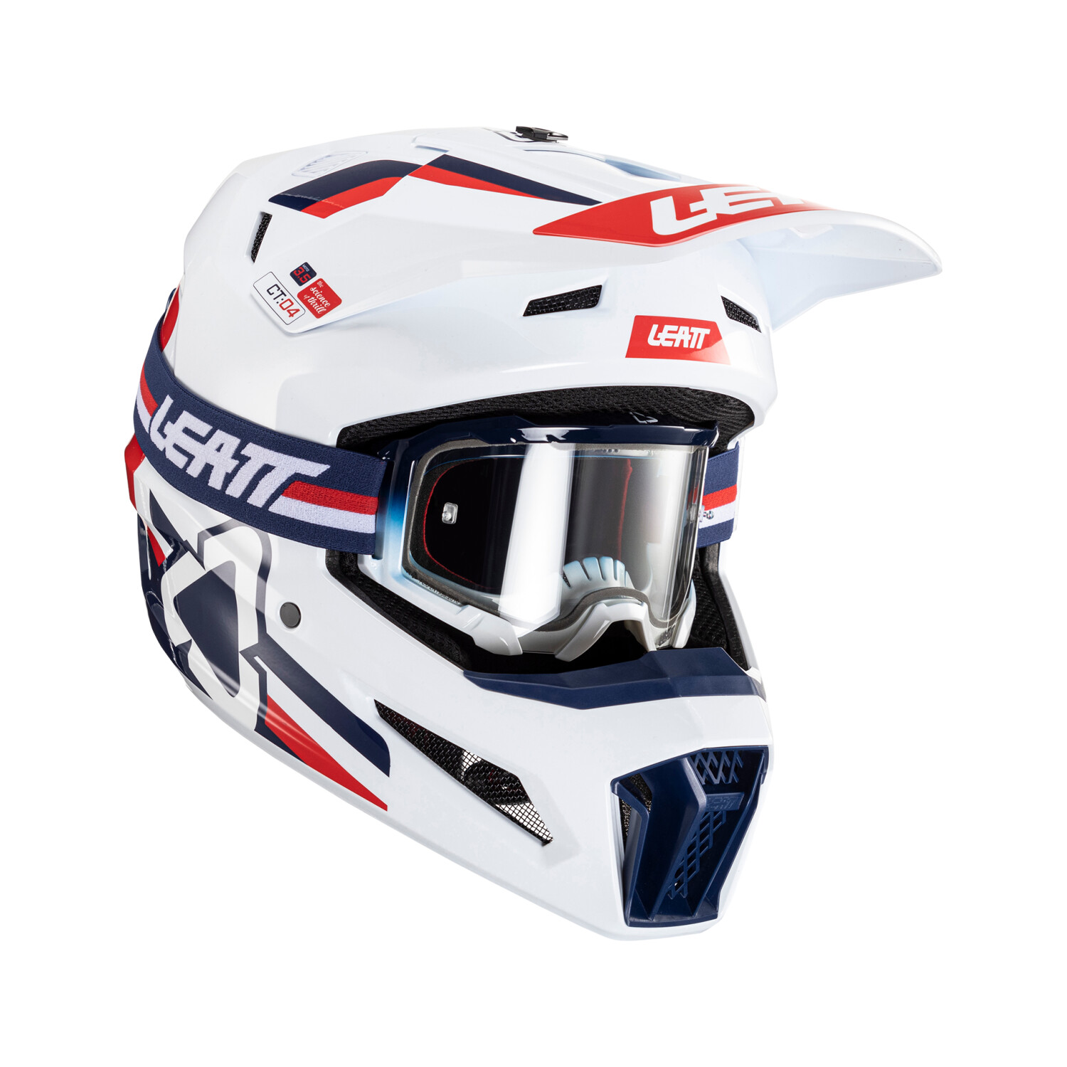Leatt 3.5 Moto Helmet Kit with 4.5 Goggle V24 Royal