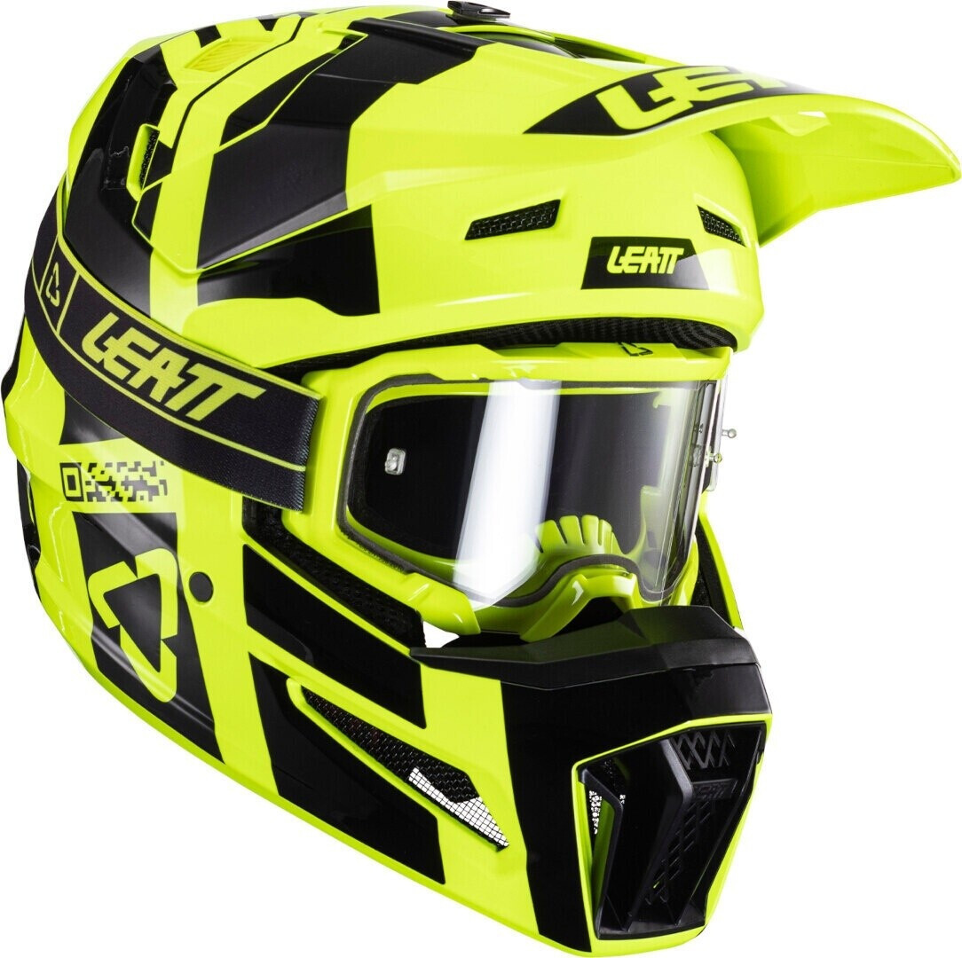 Leatt 3.5 Moto Helmet Kit with 4.5 Goggle V24 Citrus